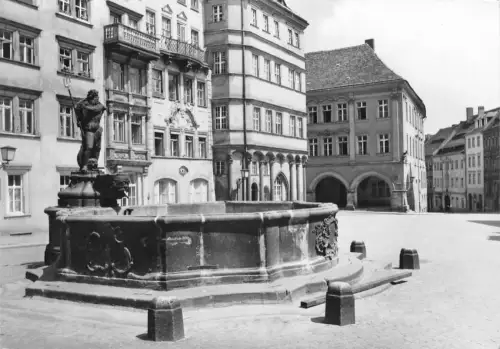 Görlitz Untermarkt mit Neptunbrunnen gl1979 192.988