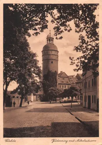 Görlitz Judenring mit Nikolaiturm gl1931 192.994
