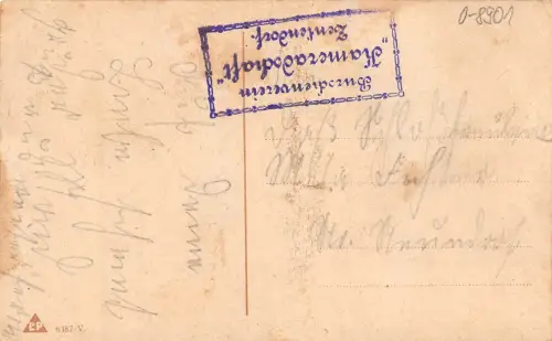 Zentendorf Stempel Burschenverein auf AK ngl 193.033