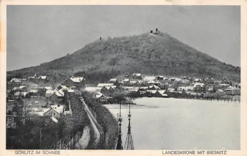 Görlitz Landeskrone mit Biesnitz gl1931 193.029