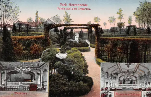Burgstädt Park Herrenhaide Partie aus dem Irrgarten ngl 193.110