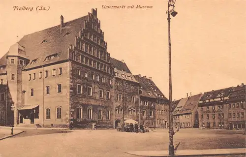 Freiberg (Sachsen) Untermarkt mit Museum ngl 193.182