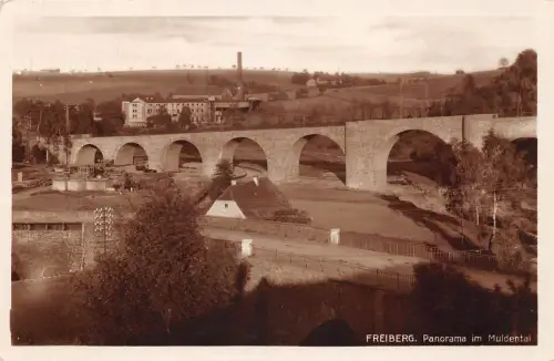 Freiberg (Sachsen) Panorama im Muldental gl1932 193.189