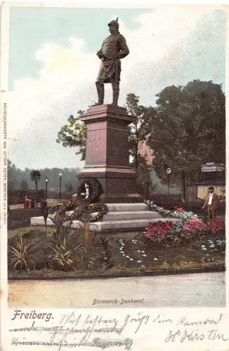 Freiberg (Sachsen) Bismarck-Denkmal gl1901 193.201