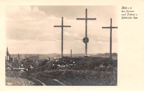 Freiberg (Sachsen) Blick von den 3 Kreuzen ngl 193.204
