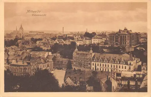 Mittweida in Sachsen Teilansicht ngl 193.346