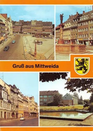 Mittweida in Sachsen Mehrbildkarte gl1989 193.353