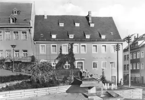 Hohestein-Ernstthal Springbrunnen auf den Altmarkt gl1985 193.395