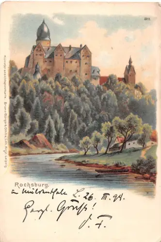 Rochsburg a. d. Mulde Litho Schloß ngl 193.471