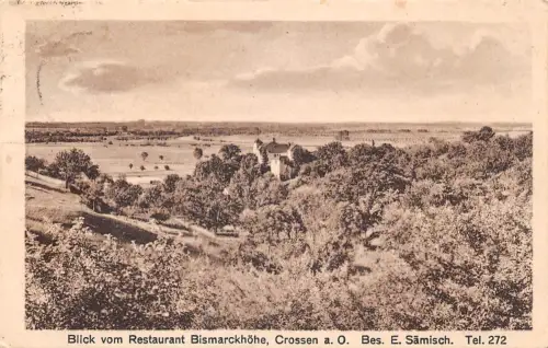 Crossen a. O. Blick vom Restaurant Bismarckhöhe gl1927 193.479