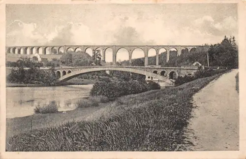 Rochsburg a. d. Mulde Göhrner Eisenbahnbrücke ngl 193.477