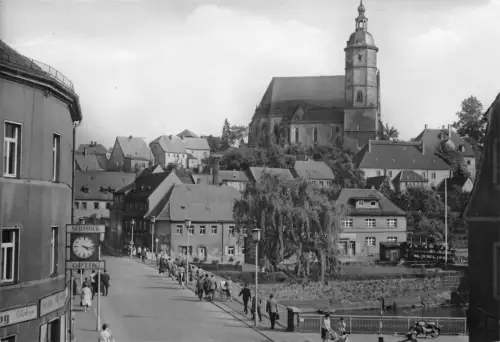 Penig i.Sa. Blick zur Muldenbrücke ngl 193.488