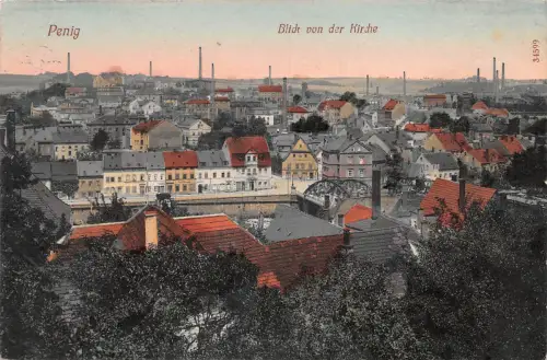 Penig i.Sa. Blick von der Kirche gl1911 193.486