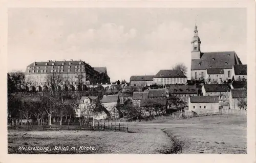 Wechselburg Schloß mit Kirche ngl 193.489