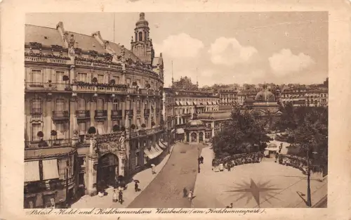 Wiesbaden Palasthotel und Kochbrunnen ngl 193.501