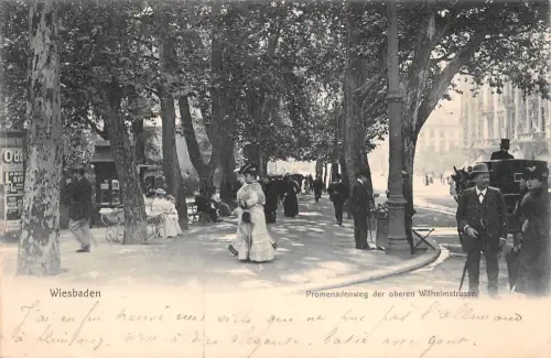 Wiesbaden Promenadenweg der oberen Wilhelmstraße gl1904 193.515