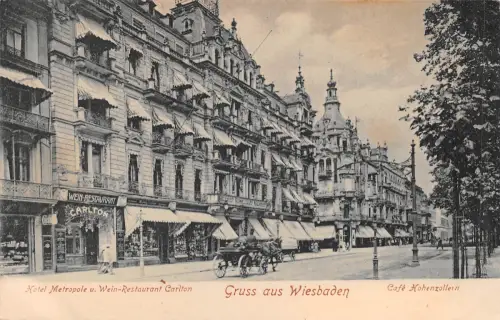 Wiesbaden Hotel Metropole u. Weinrestaurant Carlton gl1912 193.499