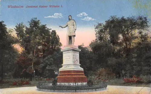 Wiesbaden Kaiser-Wilhelm I.-Denkmal feldpgl1917 193.537