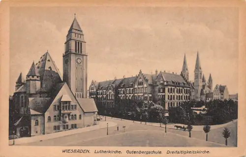 Wiesbaden Lutherkirche Gutenbergschule Dreifaltigkeitskirche ngl 193.530