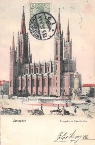 Wiesbaden Evangelische Hauptkirche gl1905 193.533