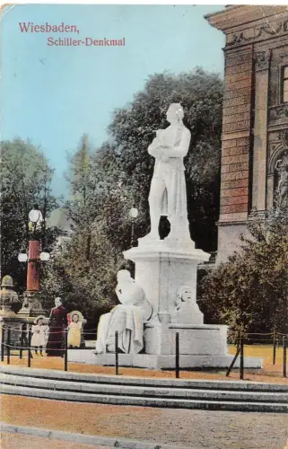 Wiesbaden Schiller-Denkmal gl1917 193.536