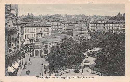 Wiesbaden Kranzplatz mit Kochbrunnen ngl 193.547