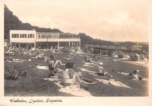 Wiesbaden Opelbad Liegewiese ngl 193.605