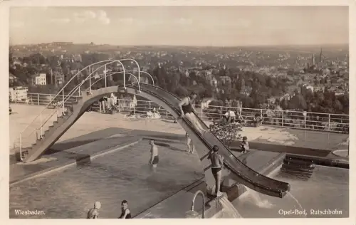 Wiesbaden Opelbad Rutschbahn ngl 193.611