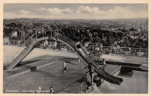 Wiesbaden Opelbad Rutschbahn ngl 193.613