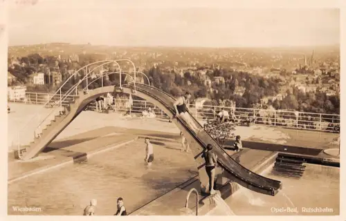 Wiesbaden Opelbad Rutschbahn ngl 193.612