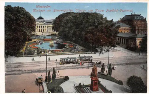 Wiesbaden Curhaus mit Blumengarten ngl 193.636