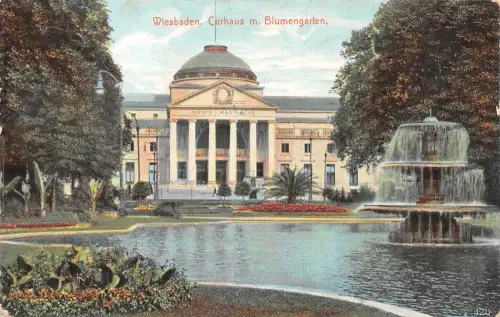 Wiesbaden Curhaus mit Blumengarten gl1911 193.635