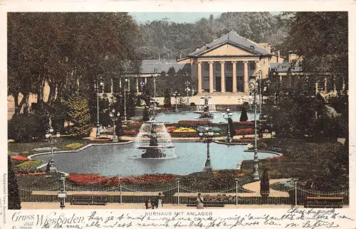 Wiesbaden Kurhaus mit Anlagen gl1903 193.640