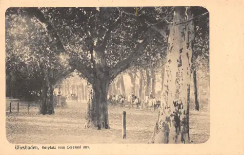 Wiesbaden Kurplatz vom Lesesaal aus ngl 193.641