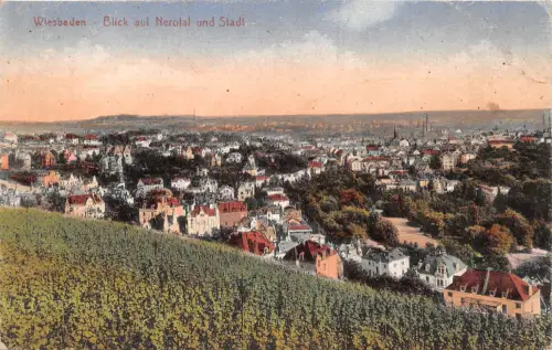 Wiesbaden Blick auf Nerotal und Stadt ngl 193.667