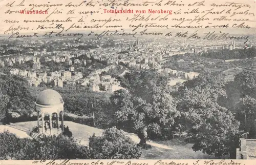 Wiesbaden Totalansicht vom Neroberg gl1906 193.686