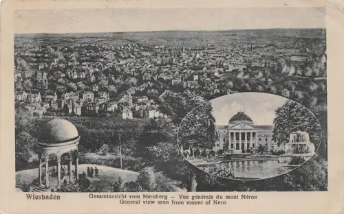 Wiesbaden Gesamtansicht vom Neroberg gl1920 193.682