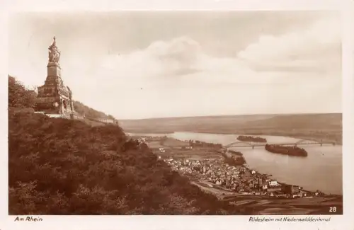 Rüdesheim a. Rhein Nationaldenkmal gl1935 193.786
