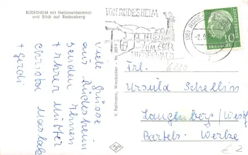 Rüdesheim a. Rhein Nationaldenkmal gl1957 193.785