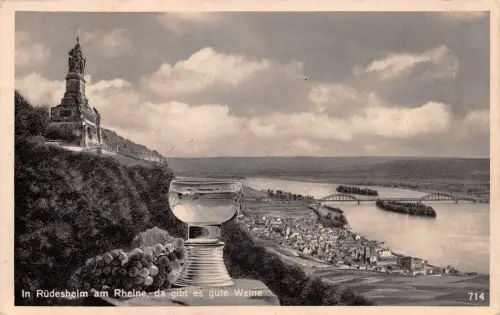 Rüdesheim a. Rhein Nationaldenkmal feldpgl1943 193.789