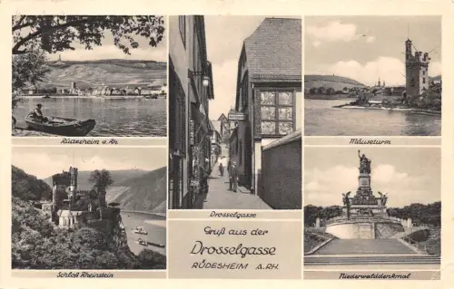 Rüdesheim a. Rhein Mehrbildkarte gl1950 193.812