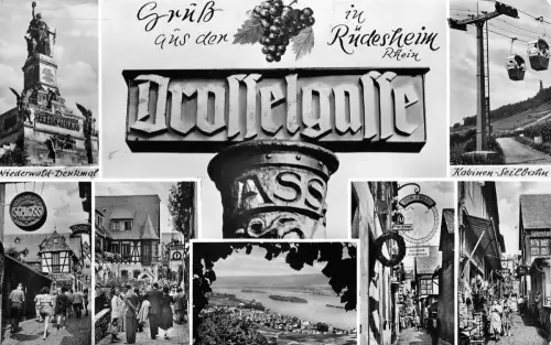 Rüdesheim a. Rhein Mehrbildkarte Bauernstube gl 193.816