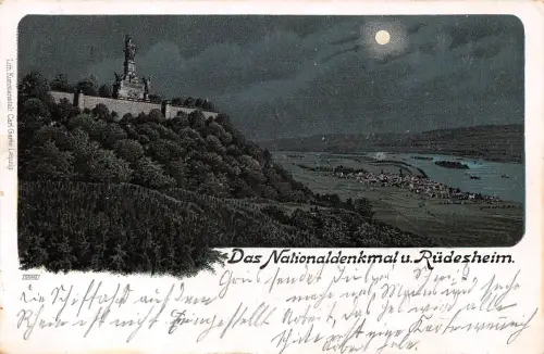 Rüdesheim a. Rhein Mondscheinlitho gl1904 193.817