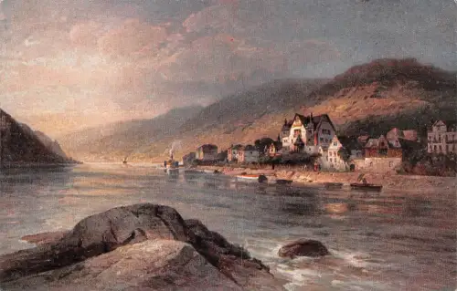 Assmannshausen a. Rhein Künstlerheim "Zur Krone" Künstlerkarte ngl 193.836