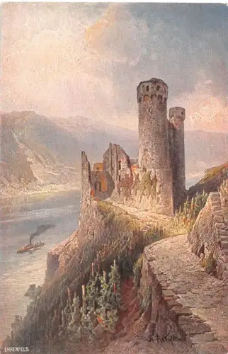 Ehrenfels a. Rh. Panorama Künstlerkarte ngl 193.922