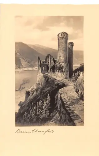 Ehrenfels a. Rh. Panorama Künstlerkarte ngl 193.925