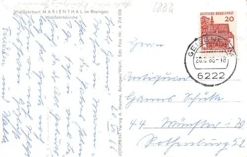 Marienthal im Rheingau Wallfahrtskirche gl1966 193.943