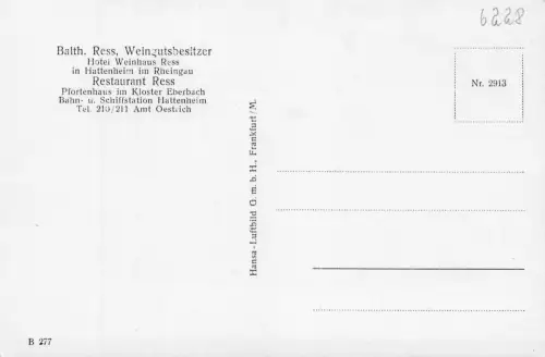 Hattenheim im Rheingau Restaurant Rees ngl 193.973