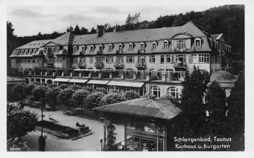Schlangenbad i. T. Kurhaus u. Kurgarten gl1934 193.989