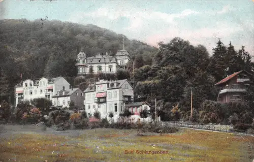Schlangenbad i. T. Teilansicht gl1913 193.992